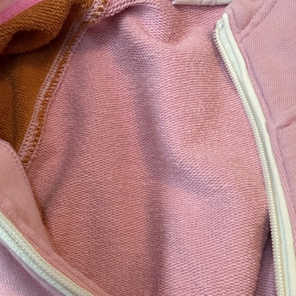 Aerie Pink and Brown Zip up sweatshirt - Picture 7 of 7